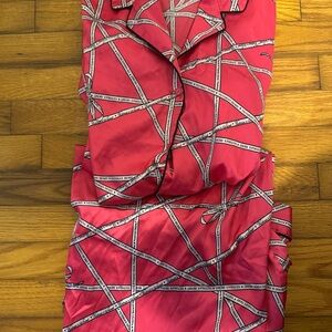 Victoria's Secret Pink and White Pajama Set Intimates Sleepwear